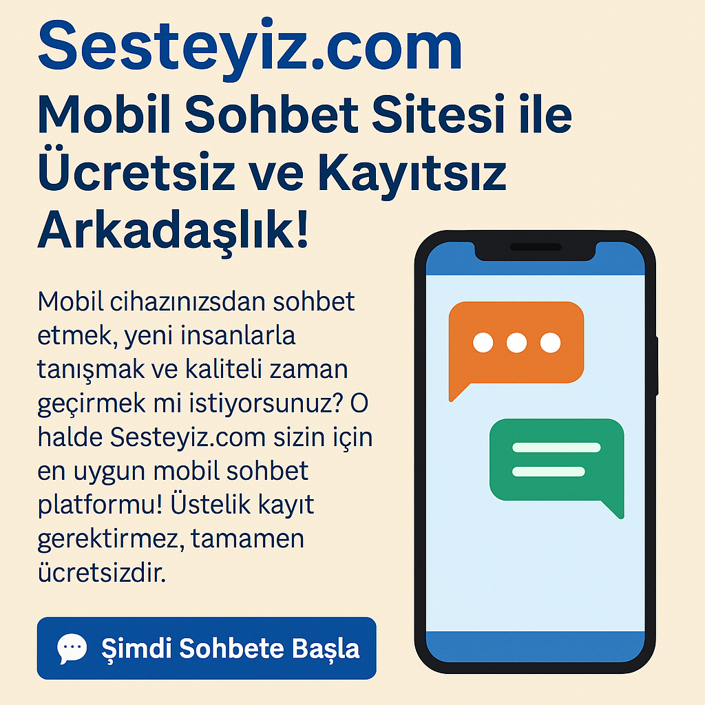 Mobil sohbet sitesi